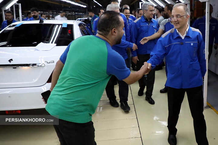 بازدید مدیرعامل ایران خودرو از خطوط تولید - اردیبهشت 1405