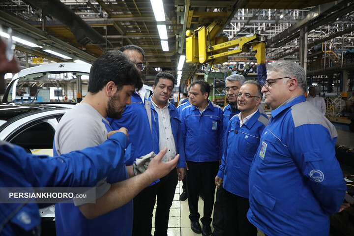 بازدید مدیرعامل ایران خودرو از خطوط تولید - اردیبهشت 1405