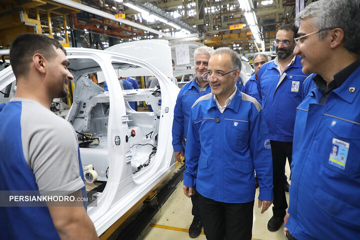 بازدید مدیرعامل ایران خودرو از خطوط تولید - اردیبهشت 1405