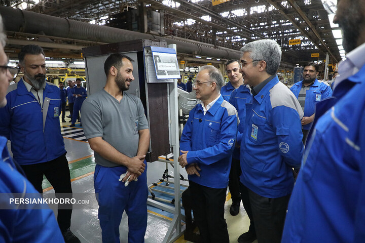 بازدید مدیرعامل ایران خودرو از خطوط تولید - اردیبهشت 1405