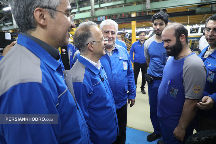 بازدید مدیرعامل ایران خودرو از خطوط تولید - اردیبهشت 1405