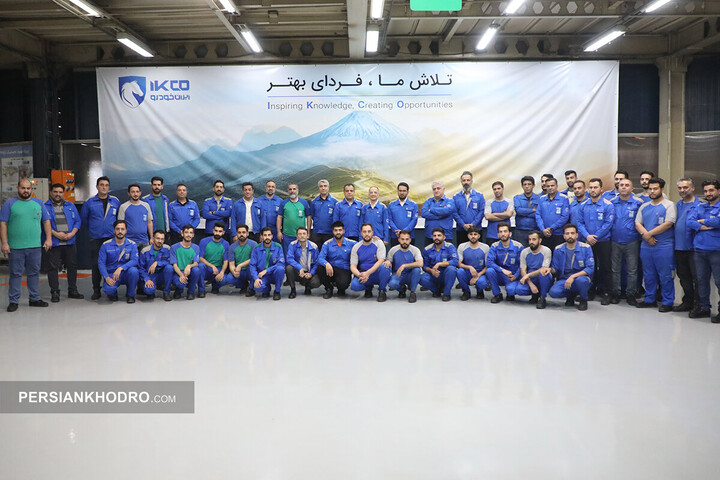 بازدید مدیرعامل ایران خودرو از خطوط تولید - اردیبهشت 1405