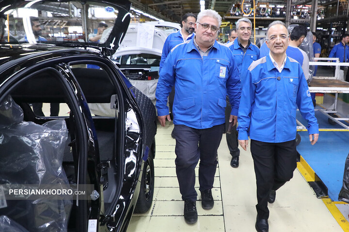 بازدید مدیرعامل ایران خودرو از خطوط تولید - اردیبهشت 1405