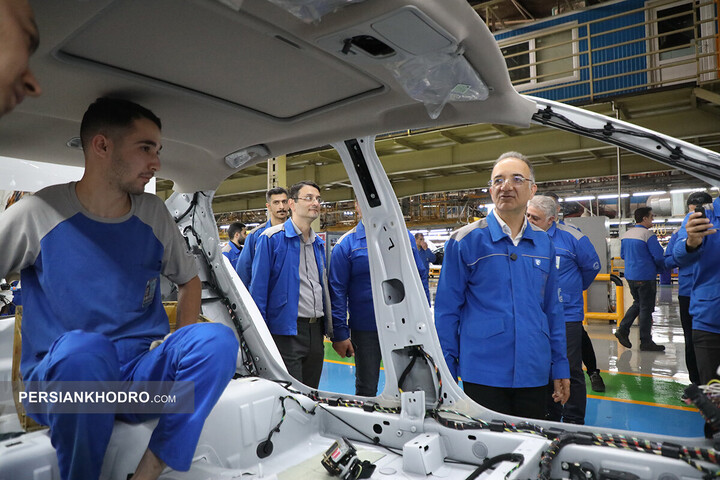 بازدید مدیرعامل ایران خودرو از خطوط تولید - اردیبهشت 1405