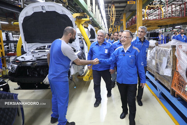 بازدید مدیرعامل ایران خودرو از خطوط تولید - اردیبهشت 1405