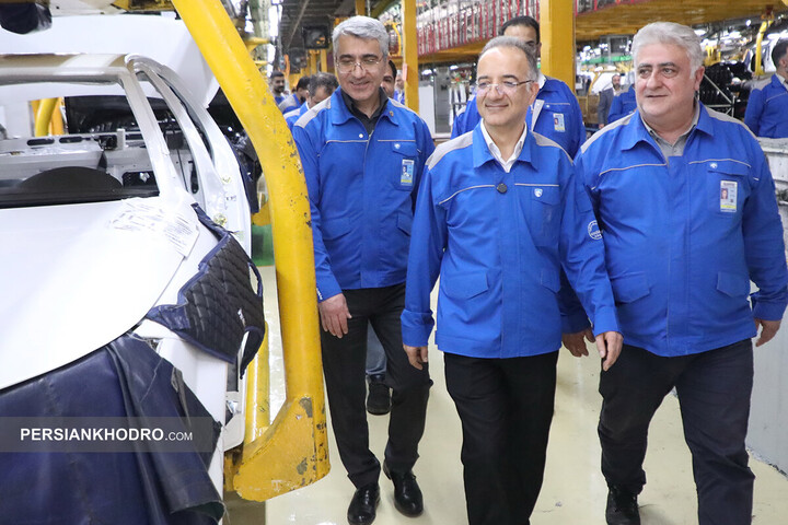 بازدید مدیرعامل ایران خودرو از خطوط تولید - اردیبهشت 1405