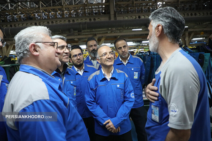 بازدید مدیرعامل ایران خودرو از خطوط تولید - اردیبهشت 1405