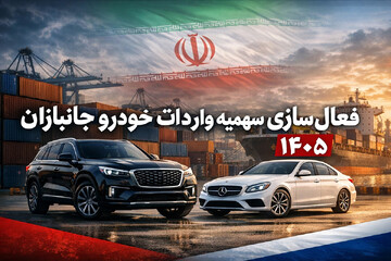 فعال‌سازی سهمیه واردات خودرو جانبازان برای ۱۴۰۵؛ جزئیات جدید سامانه جامع تجارت اعلام شد