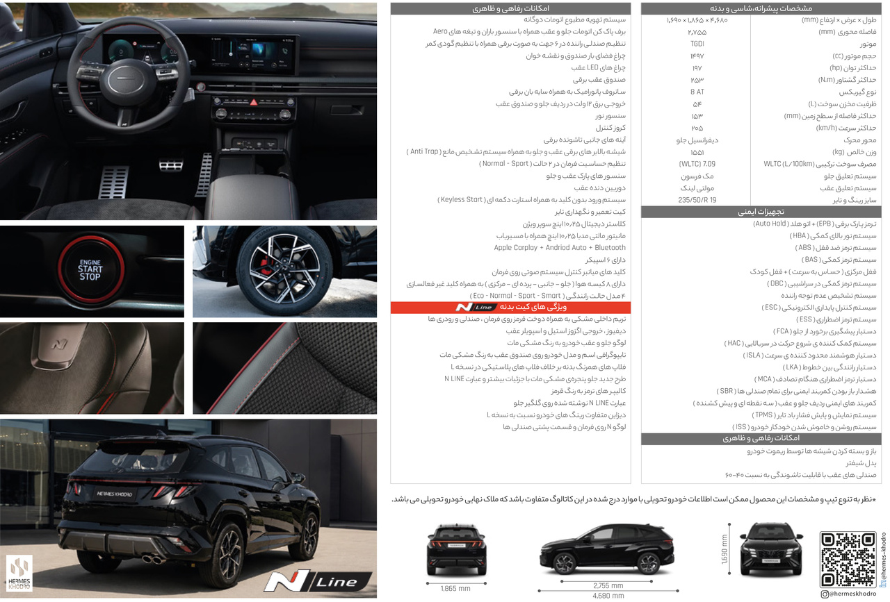 هیوندای توسان N Line مدل ۲۰۲۶