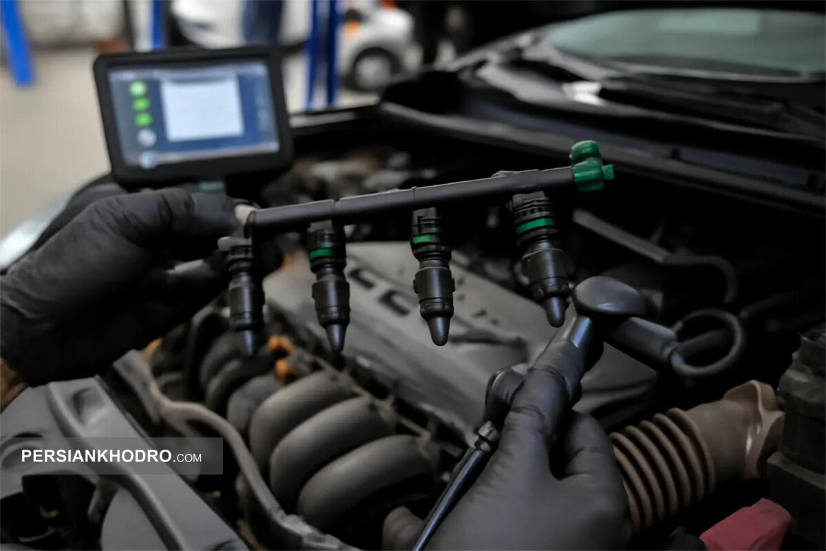 تست انژکتور و سیستم سوخترسانی