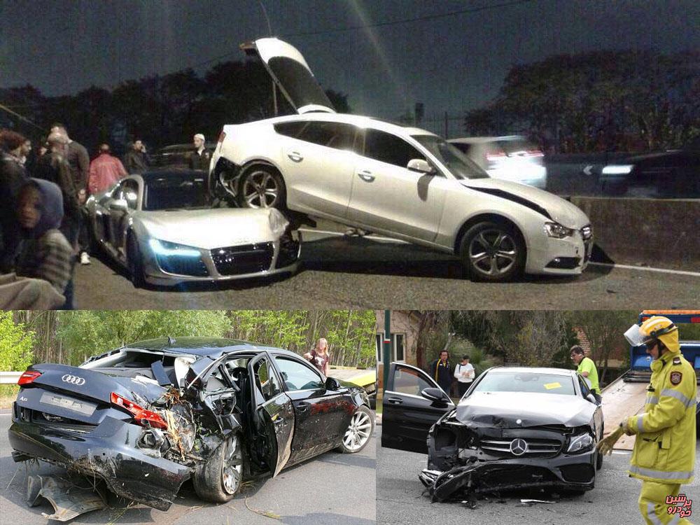 تصادف خودرو لوکس