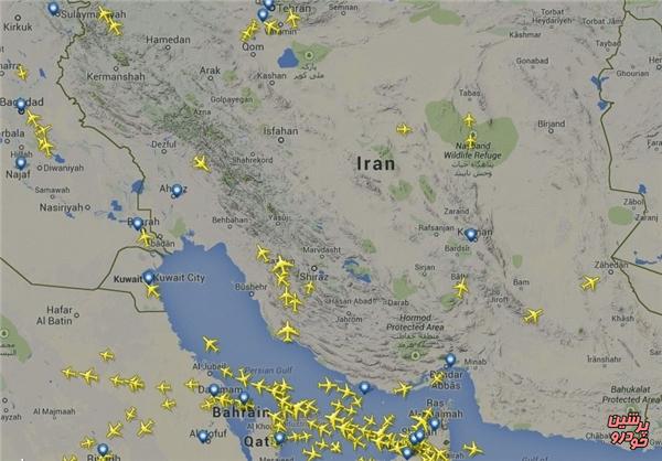 کاهش پروازهای عبوری