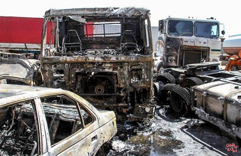 آتشسوزی در پارکینگ عمومی پردیس