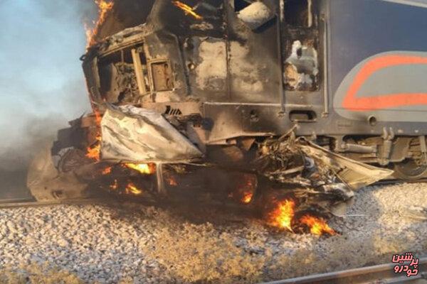 برخورد قطار با خودرو در اهواز