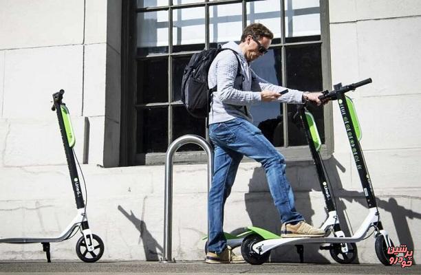 استفاده دوچرخه و اسکوتر برقی