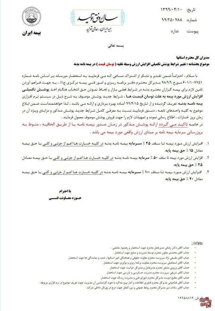 بیمه بدنه خودرو