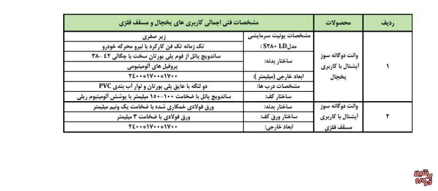 مشخصات فنی وانت زامیاد