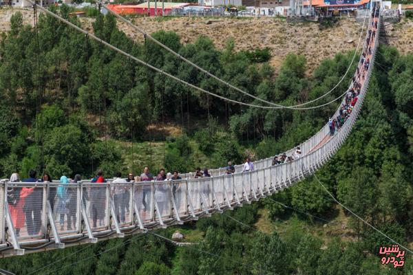 سومین پل معلق جهان در خلخال احداث شد