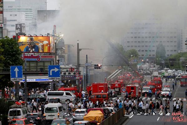 آتش گرفتن 100 خودرو در ژاپن