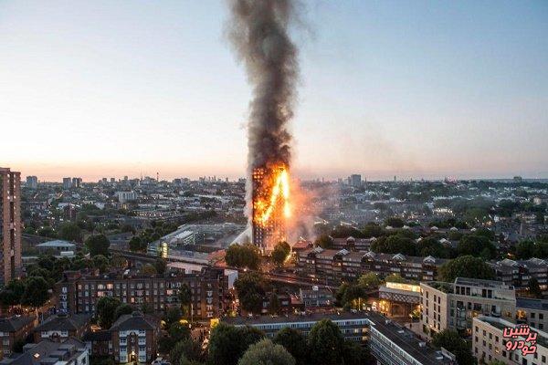 وقوع آتش سوزی گسترده در لندن