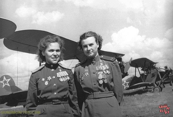 خلبانان زن روسی در جنگ جهانی + تصویر