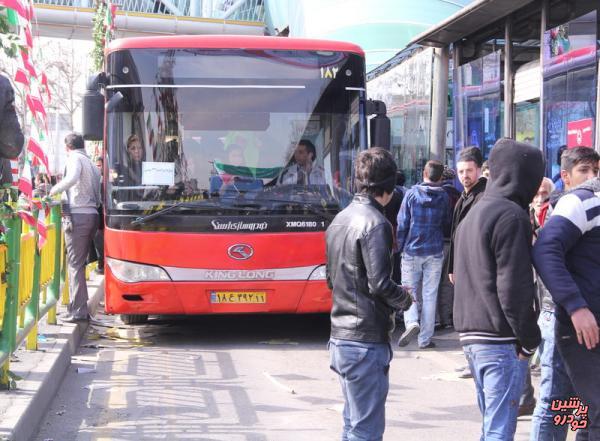 تمهیدات شرکت واحد اتوبوسرانی تهران برای مسابقه فوتبال فردا