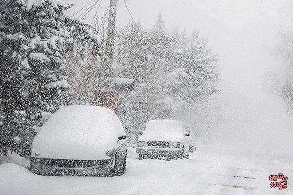 برف و باران در جاده های 8 استان