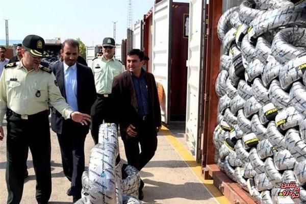 کشف ۹هزار لاستیک قاچاق در جنوب تهران