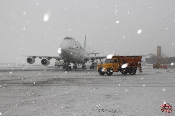 بازرسی تجهیزات عملیات زمستانی فرودگاه مهرآباد