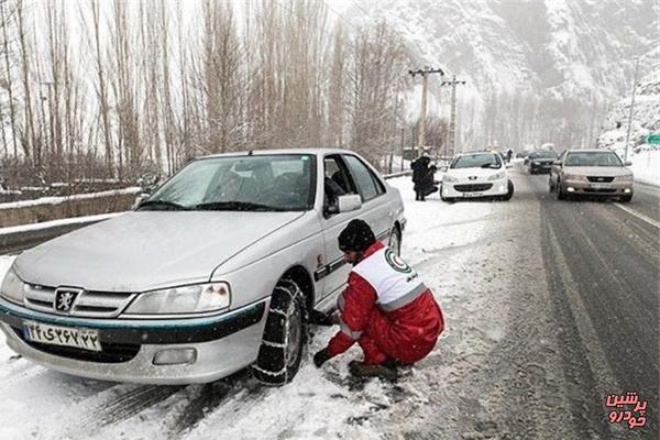 بارش برف در ۸ محور مواصلاتی کشور