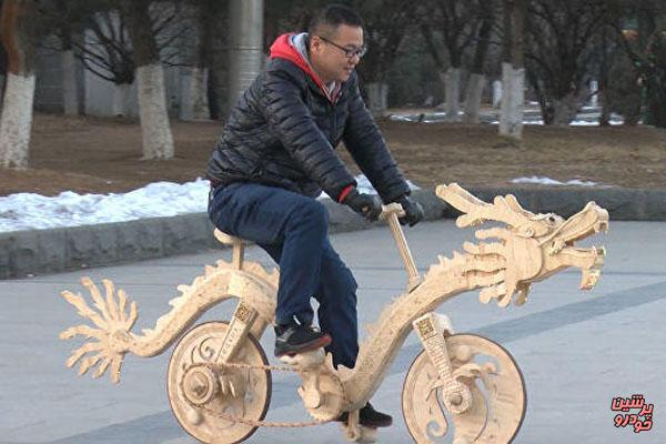 ۲۲ هزار چوب بستنی برای ساخت دوچرخه