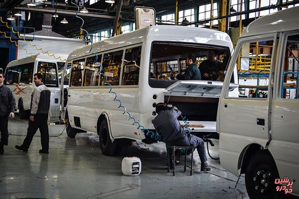 رشد 14.4 درصدی تولید انواع اتوبوس، مینی بوس و ون