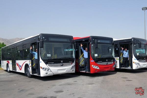 63 اتوبوس جدید به ناوگان اتوبوسرانی شیراز تحویل شد