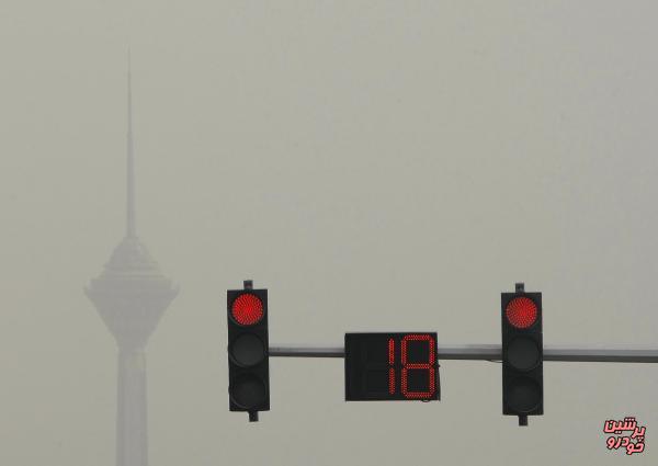 تجمع آلاینده‌ها در هوای تهران طی امروز