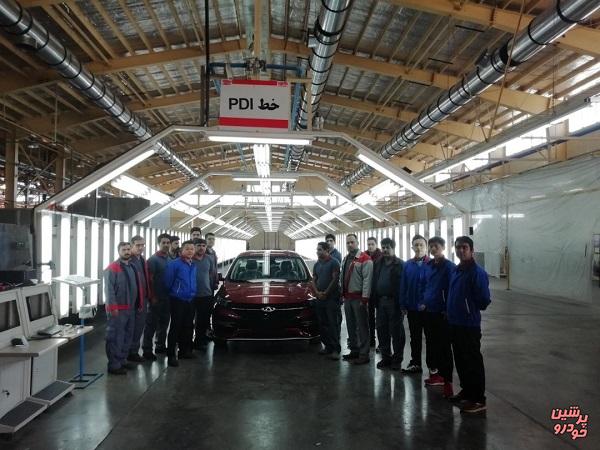 خط تولید چری آریزو6 در کارخانه جدید مدیران خودرو افتتاح شد