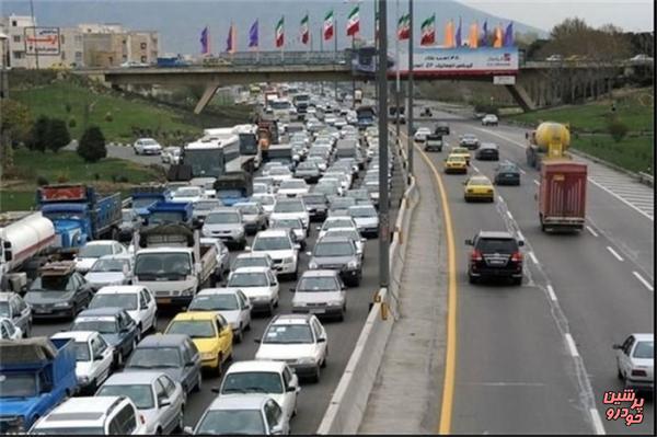 وضعیت ترافیک صبحگاهی در بزرگراه های تهران بزرگ
