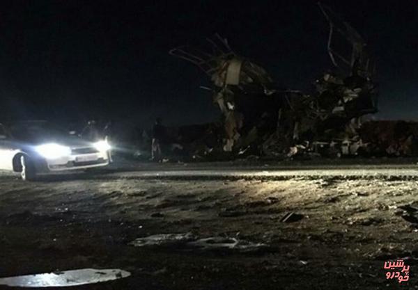 حمله انتحاری به اتوبوس حامل نیروهای سپاه 