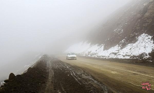 برف و مه‌گرفتگی در محورهای 8 استان