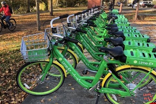 گوگل محل‌ استقرار دوچرخه‌های لیمو را مشخص می‌کند