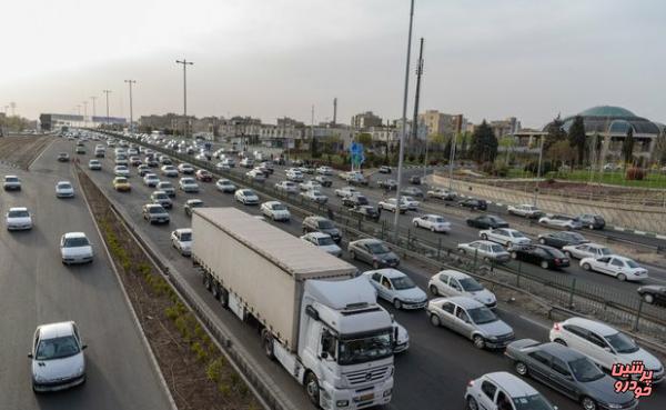 ترافیک نیمه سنگین در آزادراه تهران به کرج