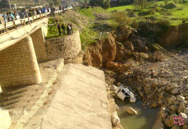 سقوط مرگبار یک پراید به کانال آب در گیلان