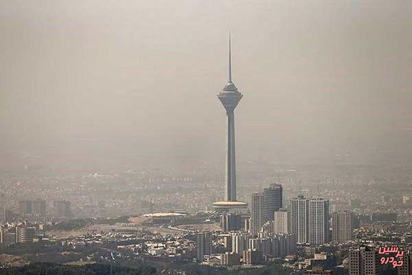 غلظت آلاینده‌های هوای تهران افزایش یافت