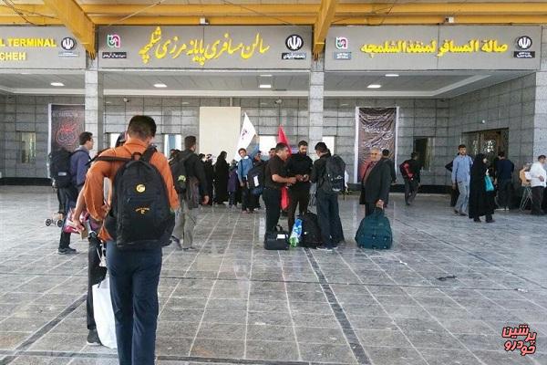 افزایش تردد مسافران ایرانی و خارجی در پایانه مرزی شلمچه