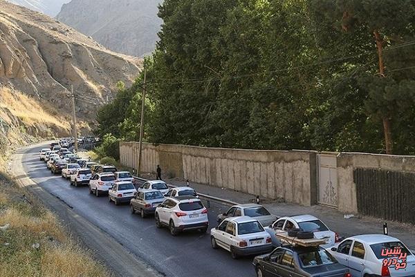 ترافیک در جاده هراز و چالوس پر حجم است