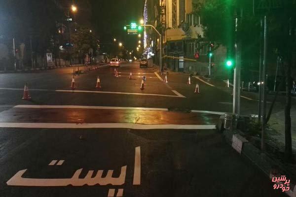 اصلاح خطوط ایست در همه مناطق تهران