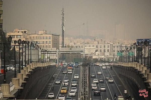 افزایش موقتی غلظت آلاینده‌ها در هوای تهران