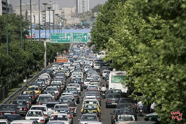 افزایش ترافیک معابر تهران در آخرین روز تابستان