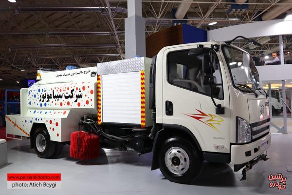 نمایش کامیونت جدید بهمن دیزل در نمایشگاه حمل و نقل + جزئیات