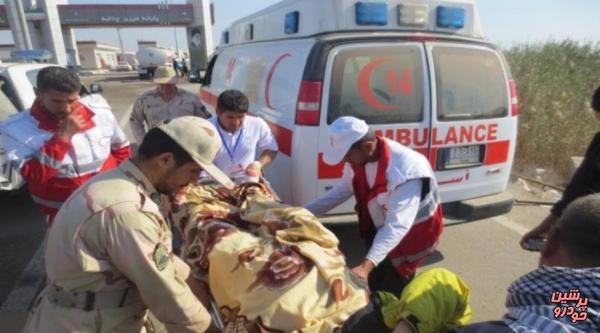 مصدومیت 15 زائر ایرانی بر اثر واژگونی ون در عراق + اسامی
