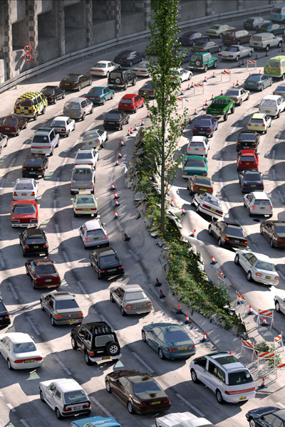 ترافیک سنگین در محورهای کرج ـ چالوس و هراز